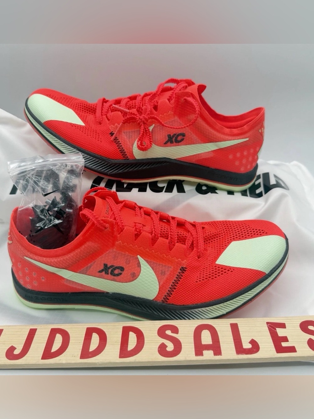 Nike ZoomX Dragonfly XC Track Spikes DX7992-600 Bright Crimson Men's Size 9 NEW